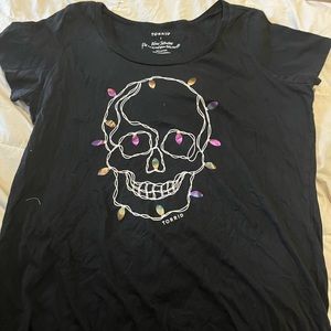 PLUS SIZE Holiday skull T-Shirt